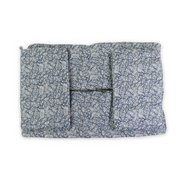 Cotton Baby Crib Bumper – Off-White & Blue with Branches Print