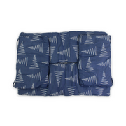 Cotton Baby Crib Bumper – Blue with Tress Print