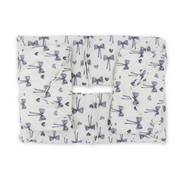 Cotton Baby Crib Bumper – Off-White with Bows Print