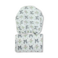 Cotton Bed Sheets – Off-White with Grey Bows Print