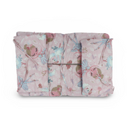 Cotton Crib Bumper – Pink with Ballerina Print - Baby Essentials - Ourkids