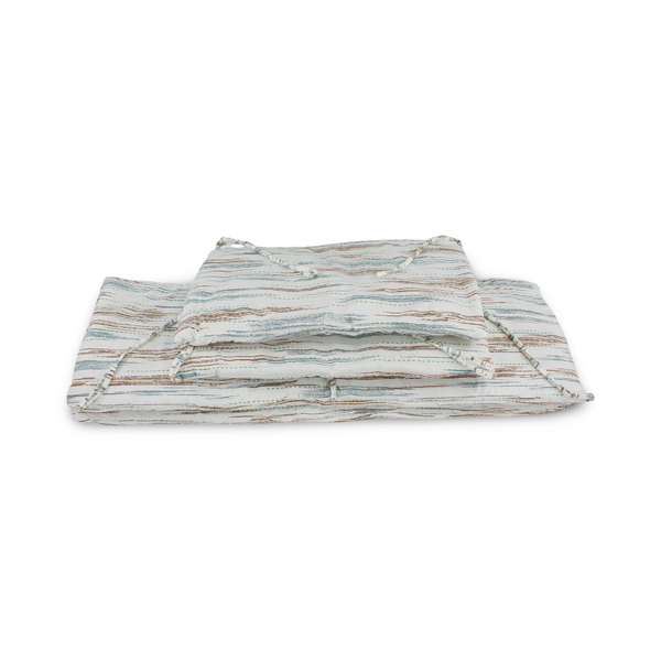 Cotton Crib Bumper – Striped Off-White