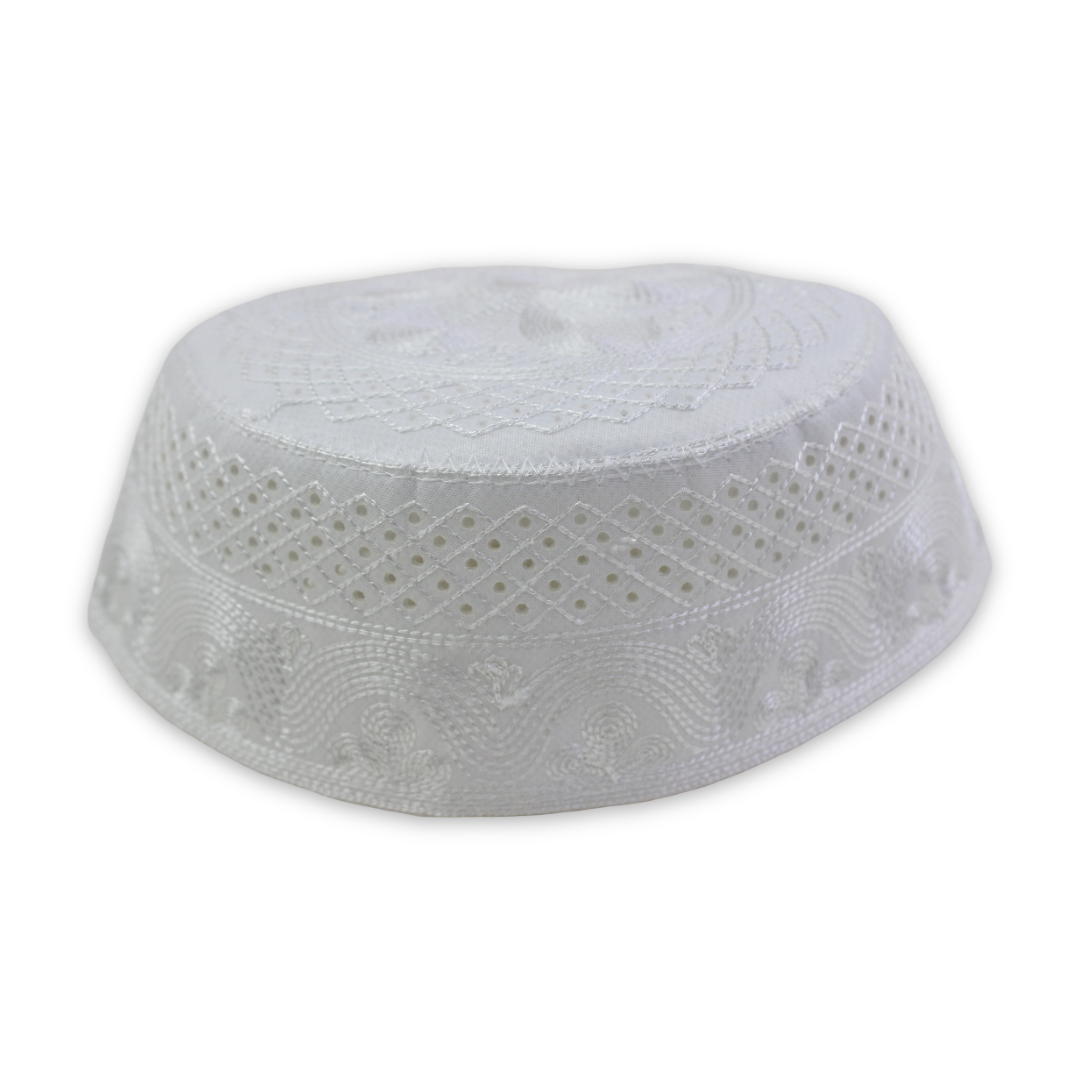 Boys White Islamic Hat