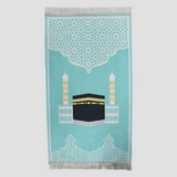 Aqua Prayer Mat With Ka'aba