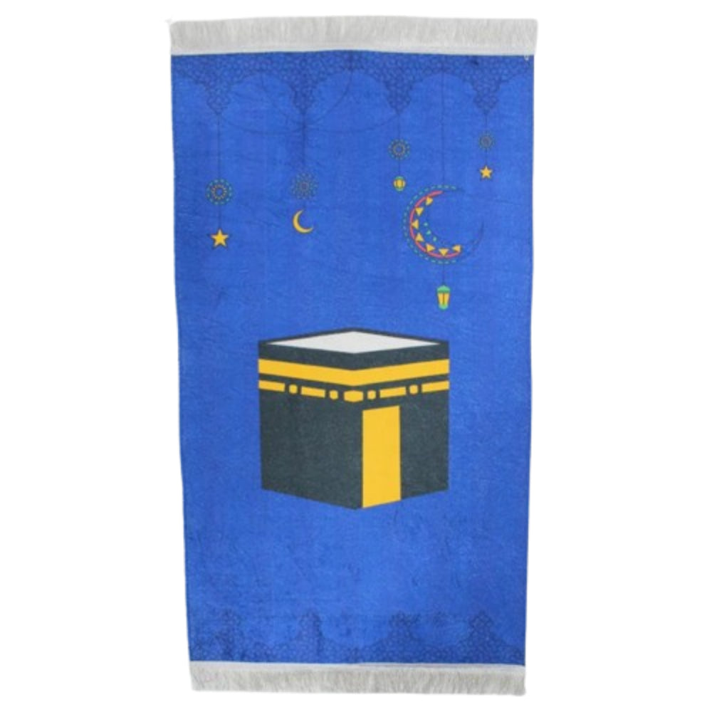 Ka'aba at Night Prayer Mat