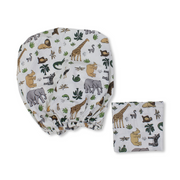 Cotton Bed Sheet – Beige  with Animals Print