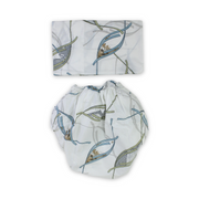 Cotton Bed Sheets – Off-White with Eyes Print