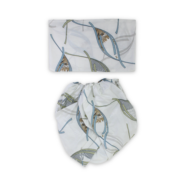 Cotton Bed Sheets – Off-White with Eyes Print