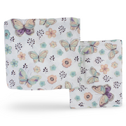 Cotton Bed Sheets – Off White with Roses & Butterflies Print