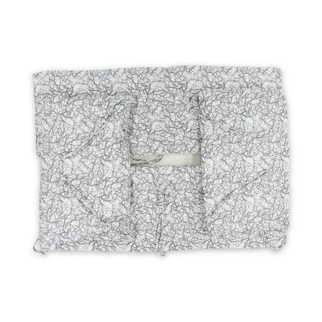 Cotton Baby Crib Bumper – Off-White & Grey - Baby Essentials - Ourkids