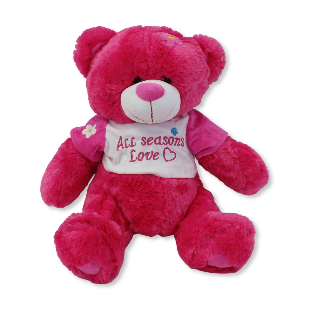 Large Teddy Bear Plush Toy – Fuchsia