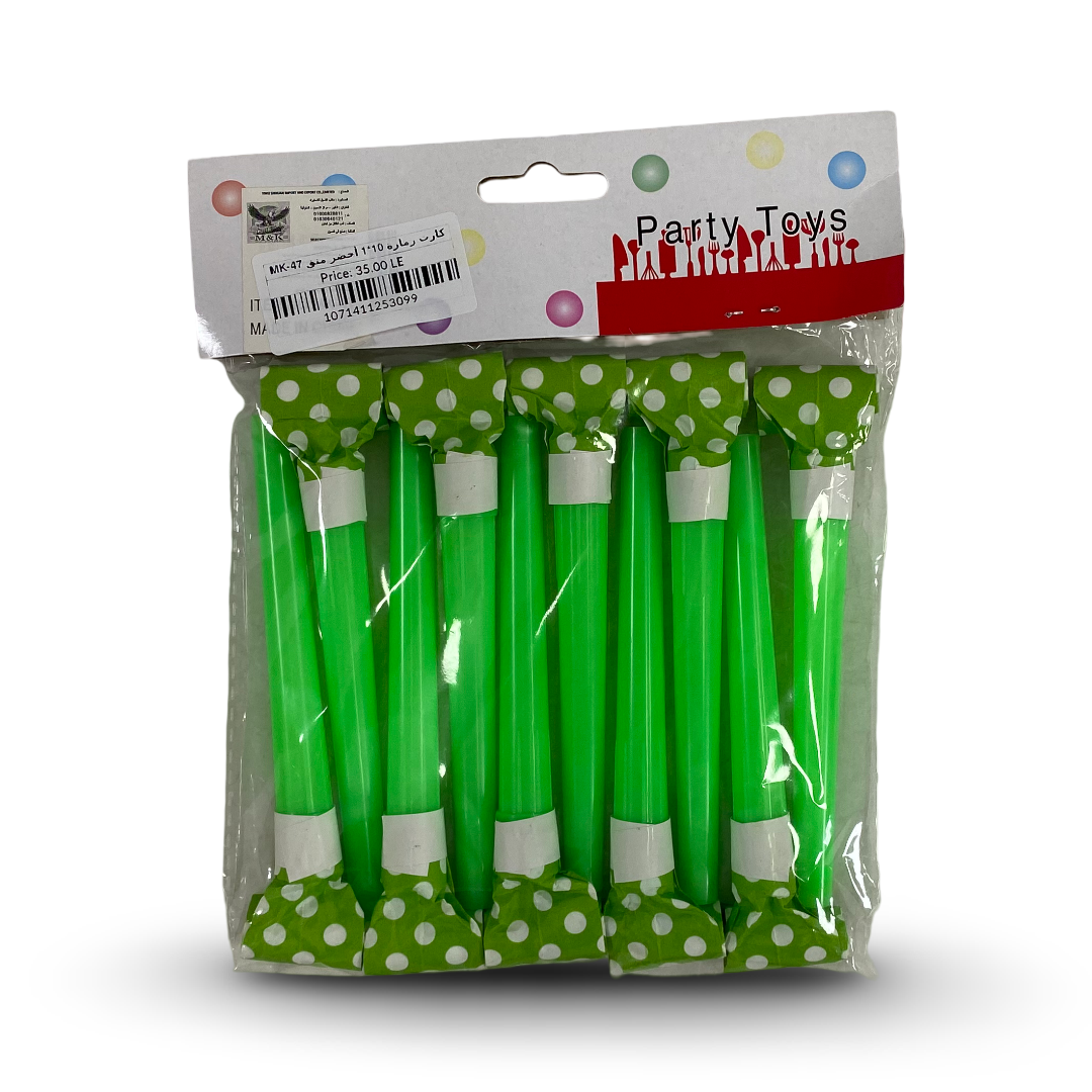 Polka-Dot Party Blowouts 10*1 – Green