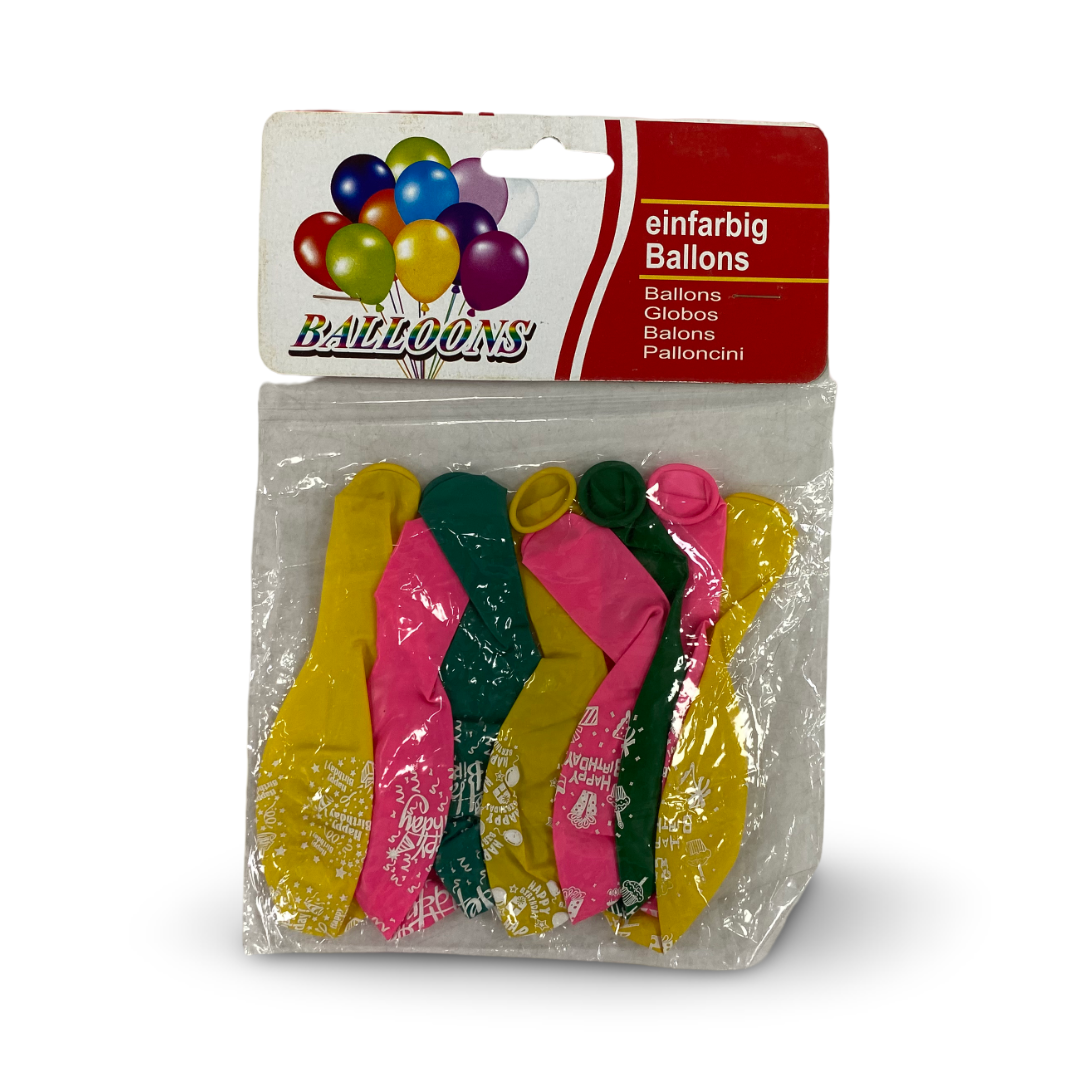 "Happy Birthday" Party Balloons (8*1)