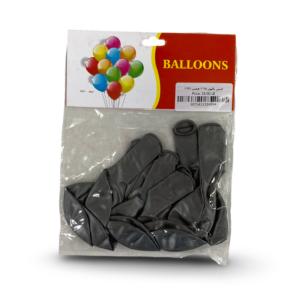 Silver Party Balloons (10*1)