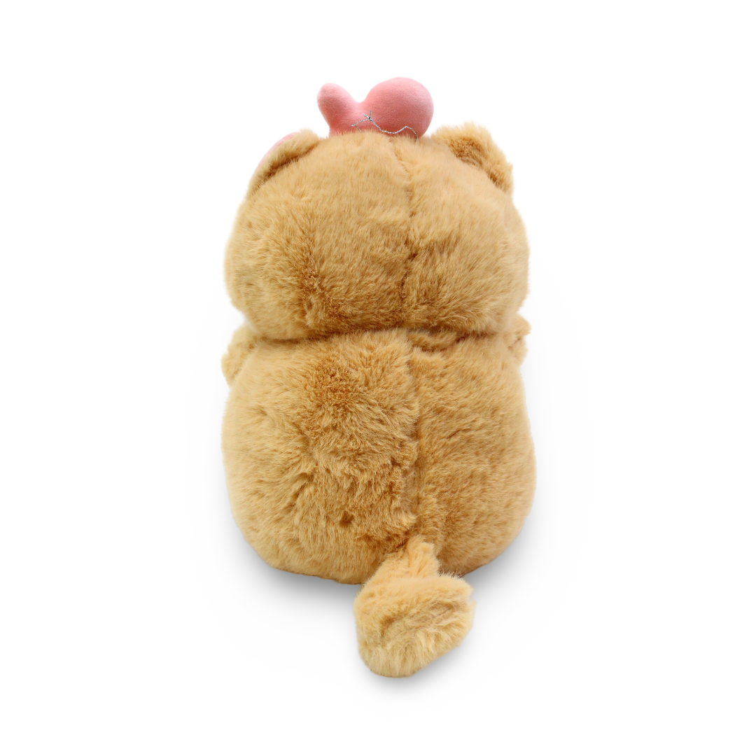 Cute Cat with Fish Plush Toy