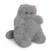 Soft Plush Sitting Cat – Grey (35 cm)
