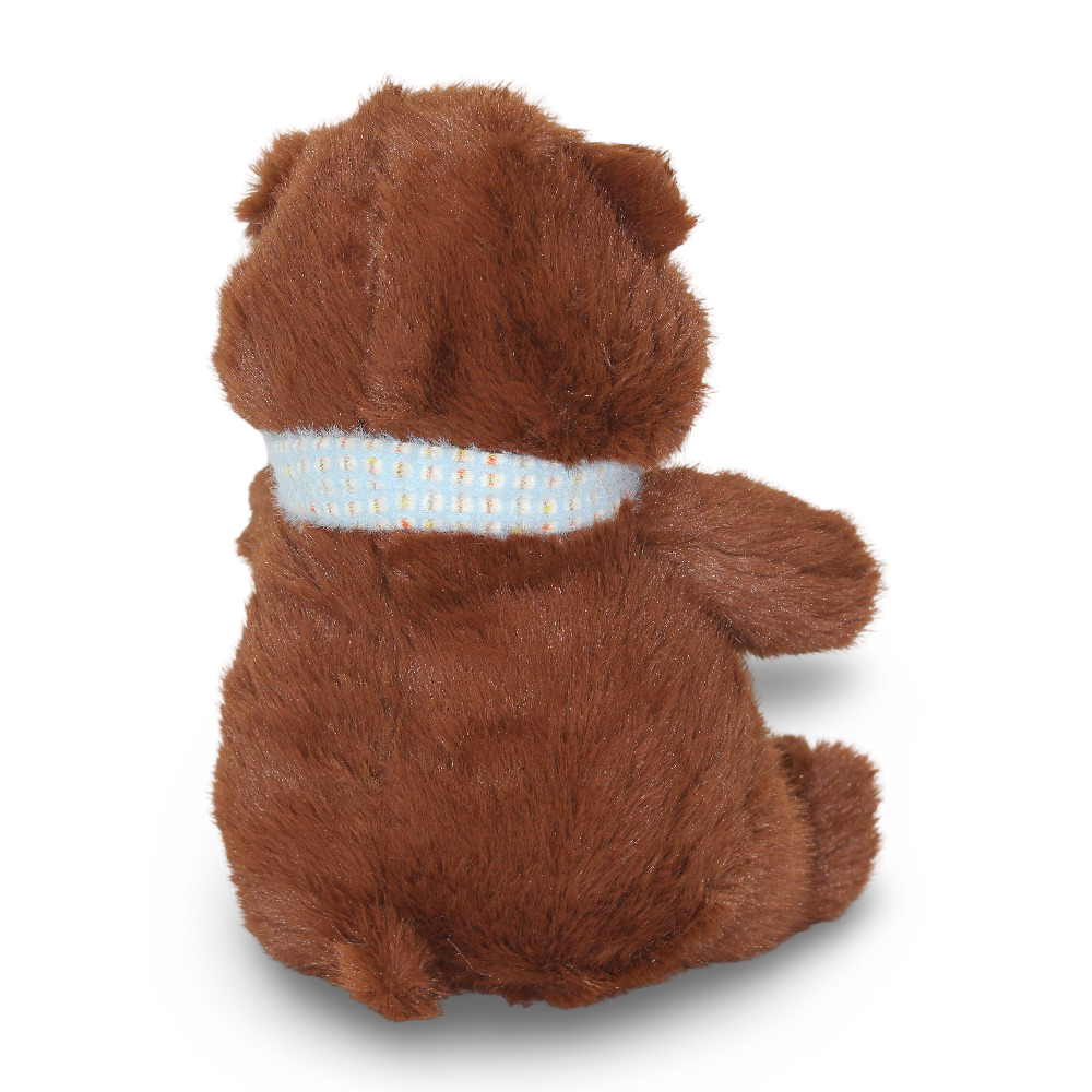 Soft Plush Teddy Bear with Scarf – Brown (30 cm)