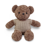 Plush Teddy Bear with Knitted Vest