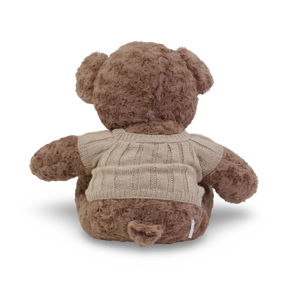Plush Teddy Bear with Knitted Vest