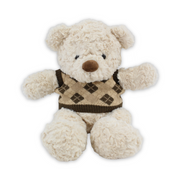 Teddy Bear Off-White with Knit Beige T-Shirt