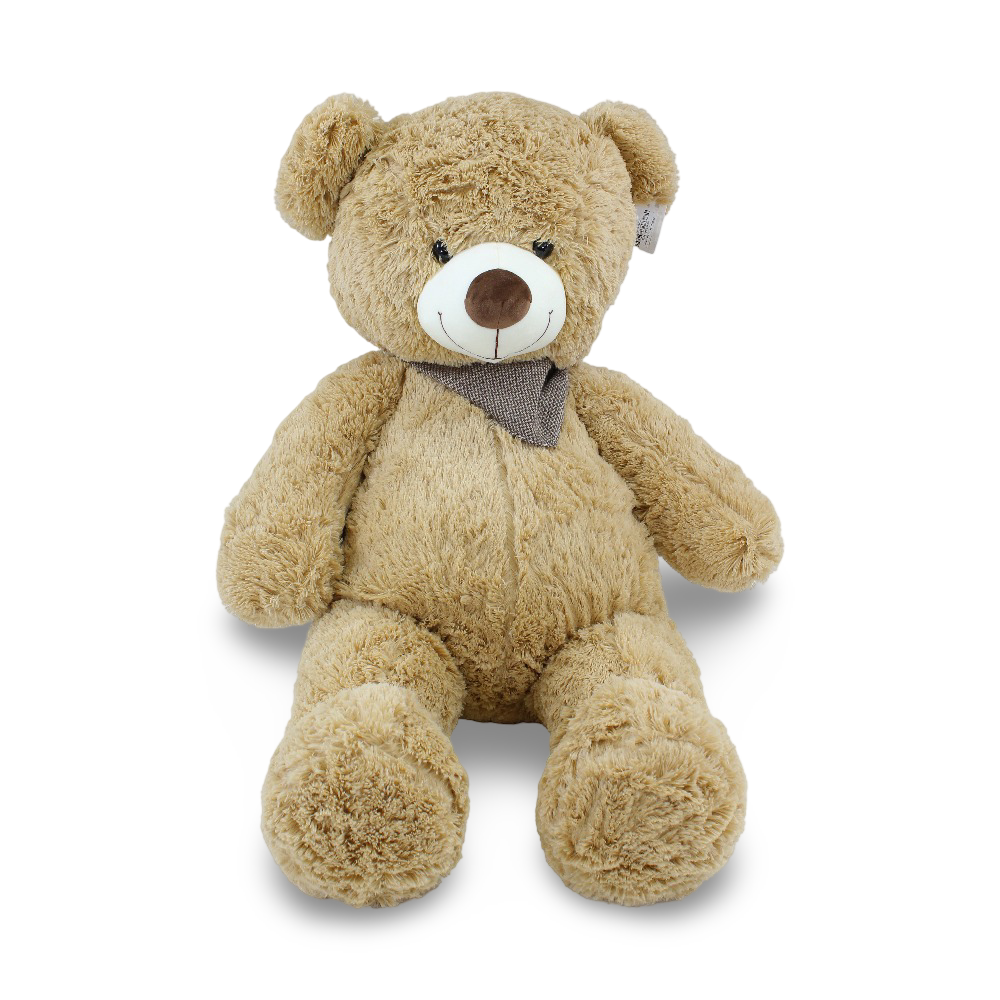 Large Fur Teddy Bear Plush Toy – Beige - Assortments - OKO