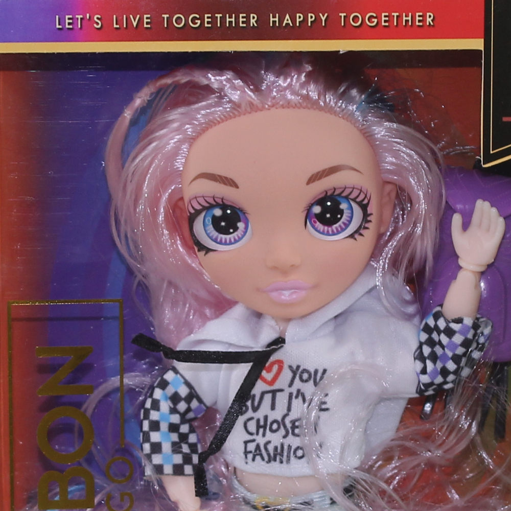 Rainbow Fashion Girl Doll – Pink Hair with Trendy Outfit