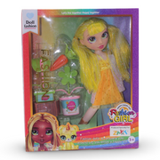 Rainbow Fashion Girl Doll – Yellow with Plants