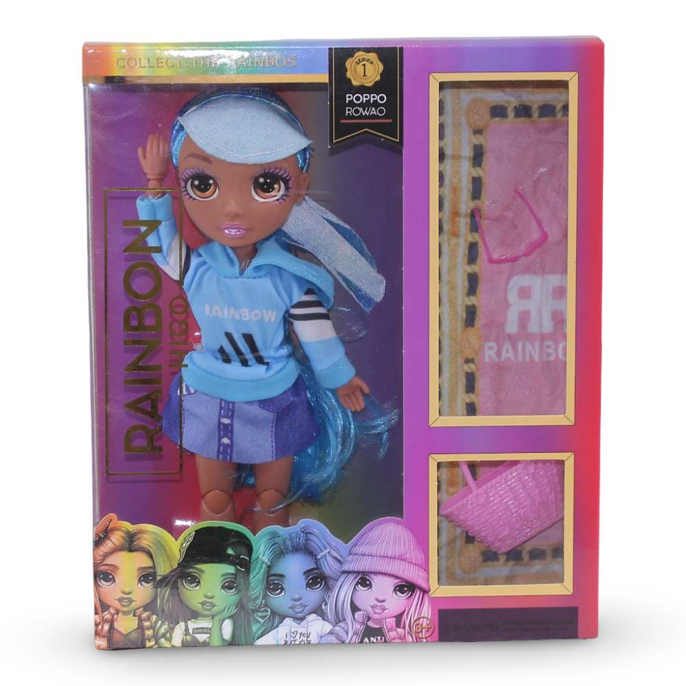 Rainbow High Bloom Fashion Doll – Blue with Bag