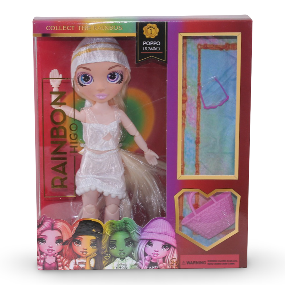 Rainbow High Georgia Bloom Fashion Doll – White with Bag