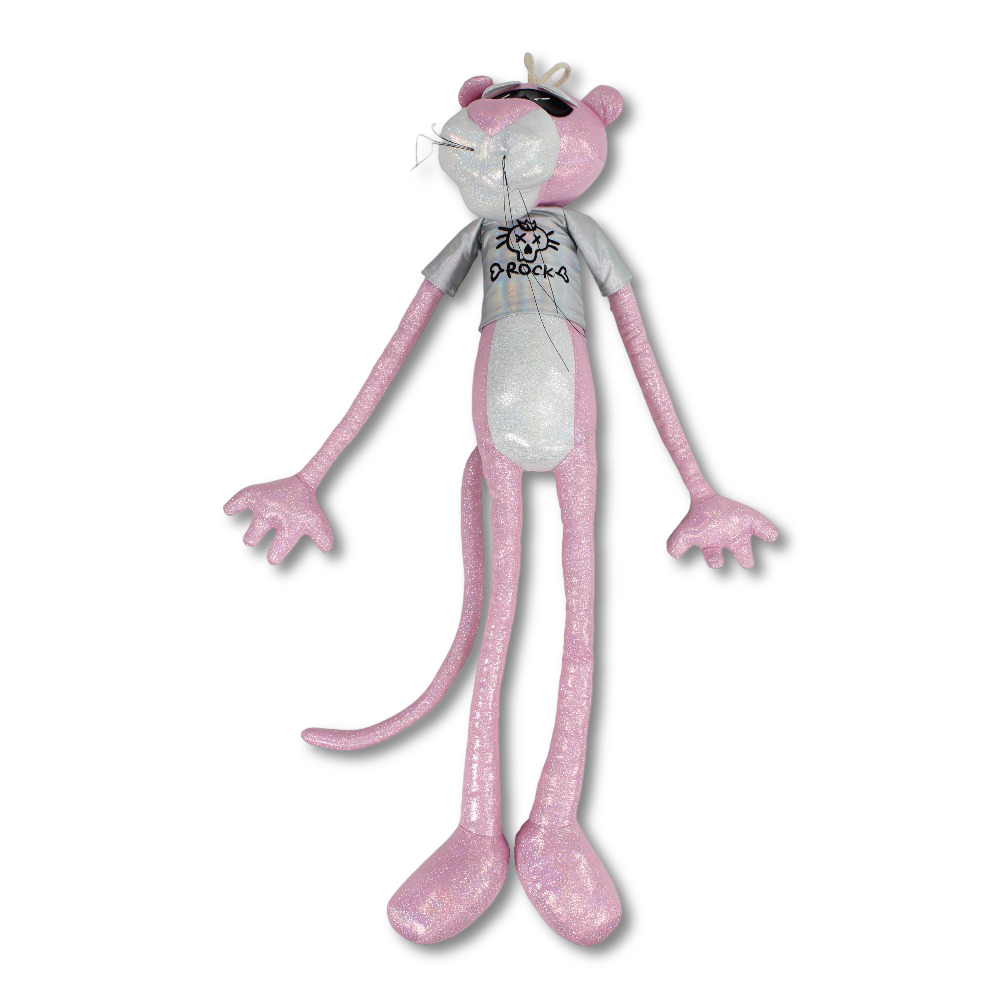 Pink Panther Plush Toy – “Rock” T-Shirt Design