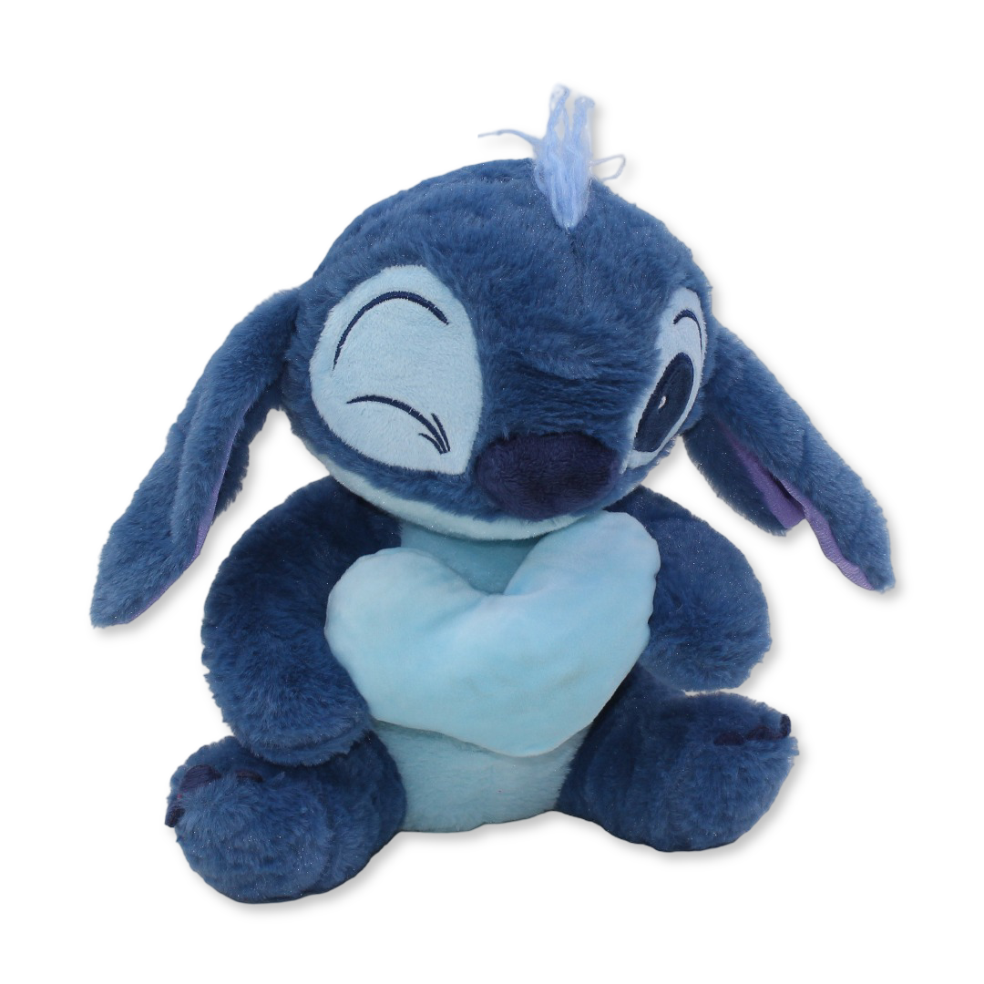 Stitch Plush Toy Holding Heart – Blue