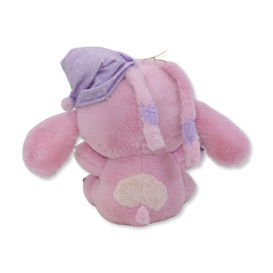 Stitch Sleeping Plush Toy with Hat – Pink