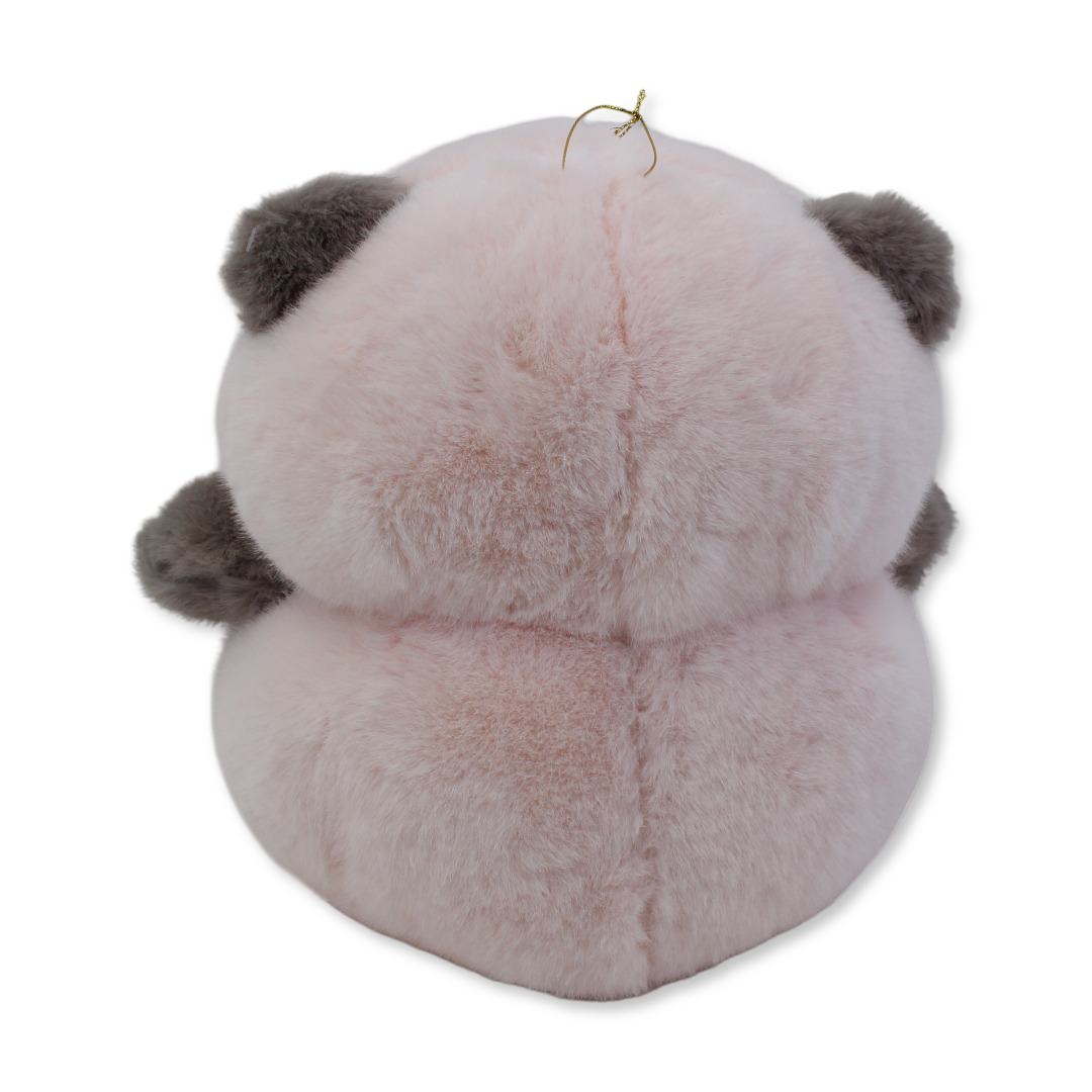 Sitting Teddy Bear Plush Toy – Pink & Brown