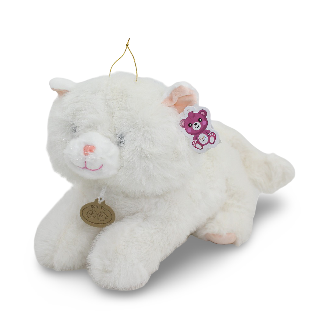 Cat Plush Toy – White