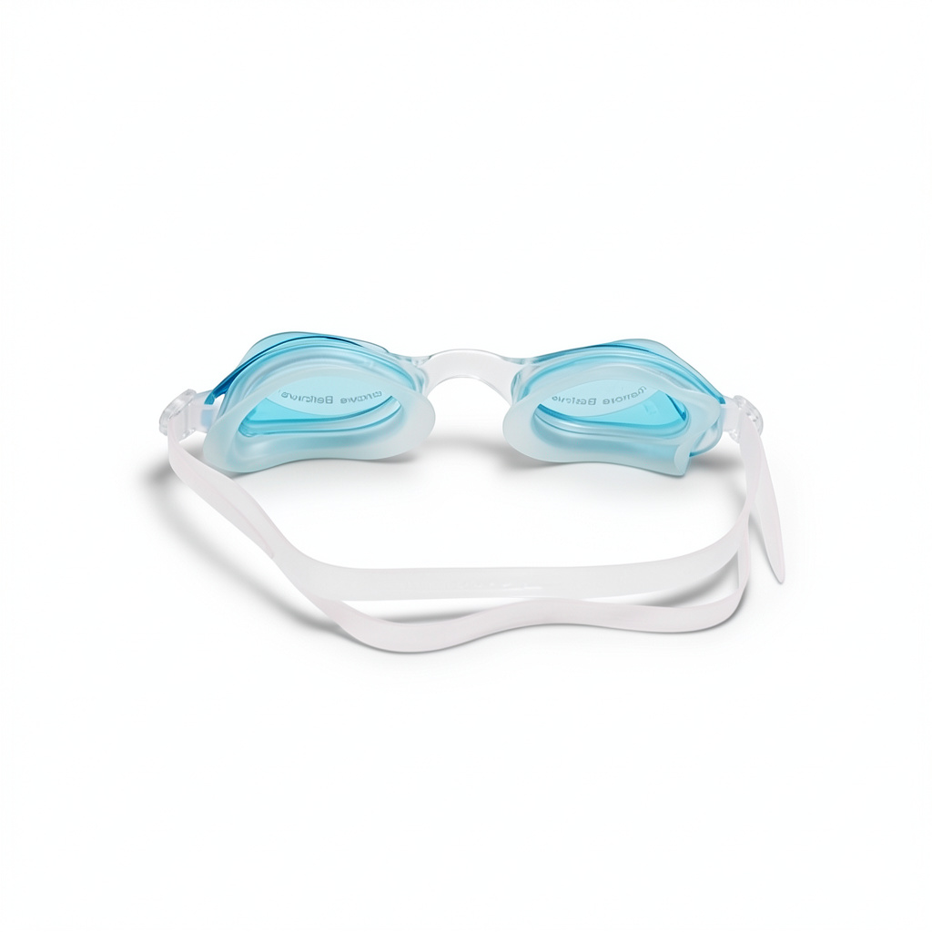 Anti-Fog Swimming Goggles with Case – Baby Blue