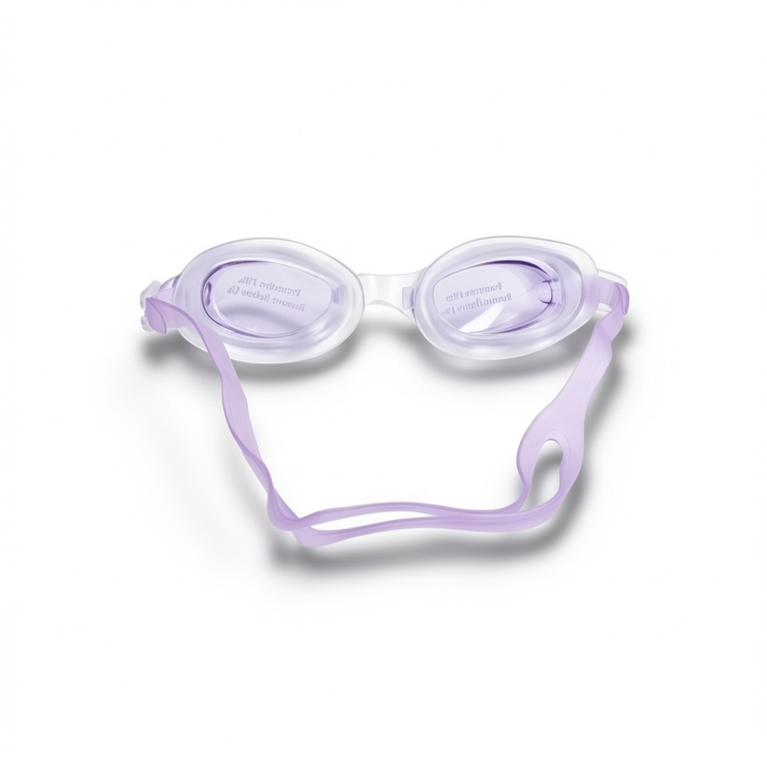 Anti-Fog Swimming Goggles with Case – Purple