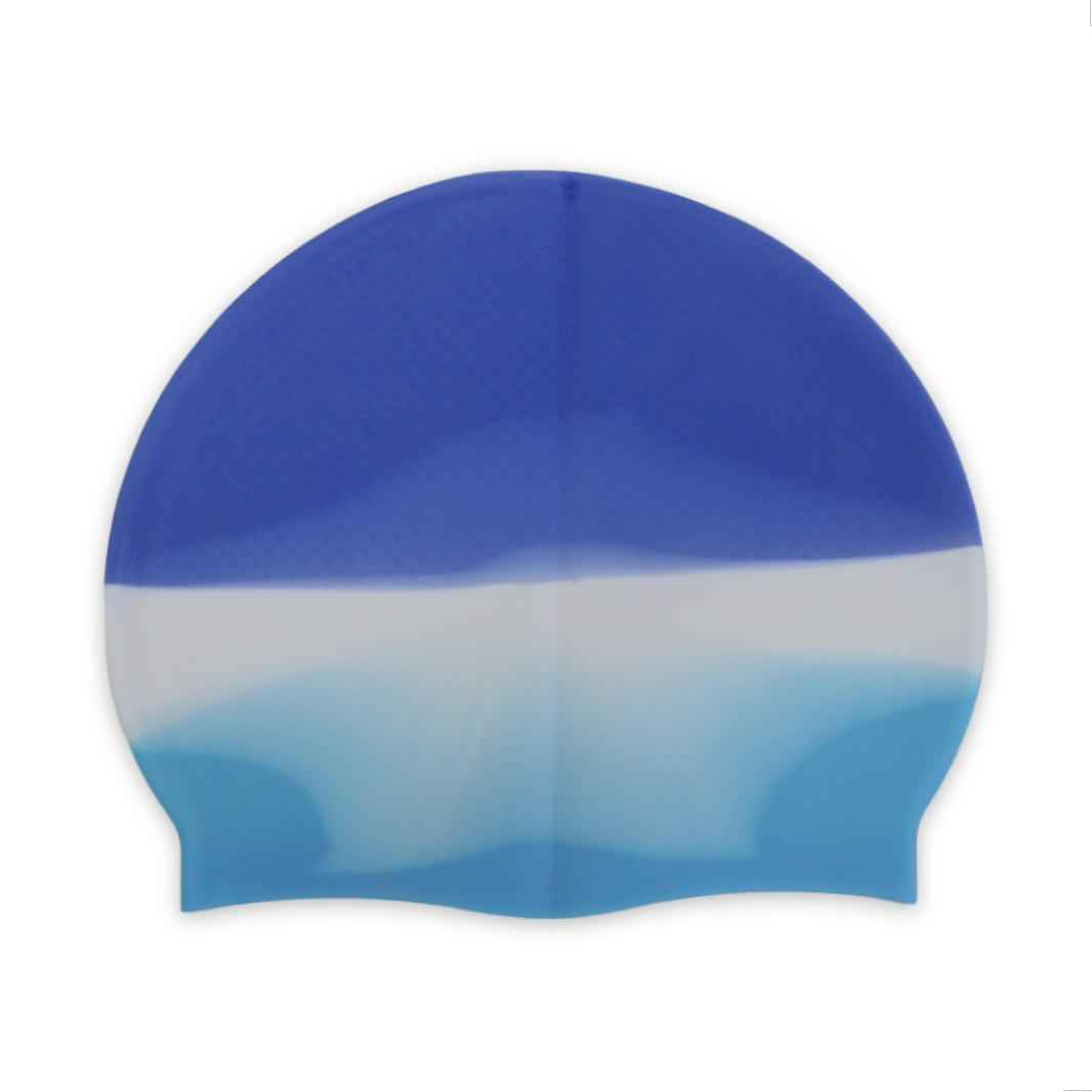 Touche Silicone Swimming Cap – Overlapping Colors - Summer