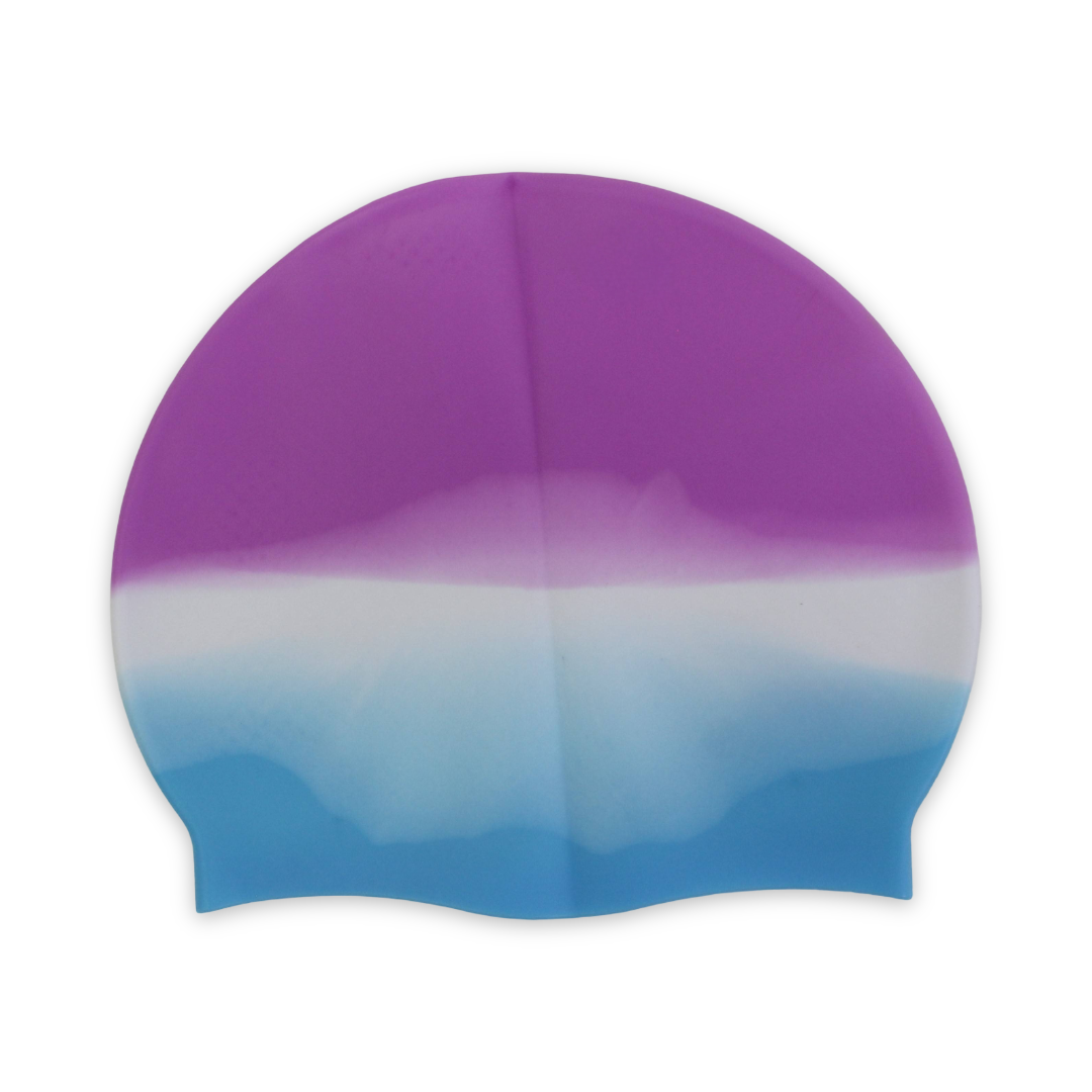 Touche Silicone Swimming Cap – Overlapping Colors