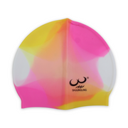 Shujingling Silicone Swimming Cap – Overlapping Colors