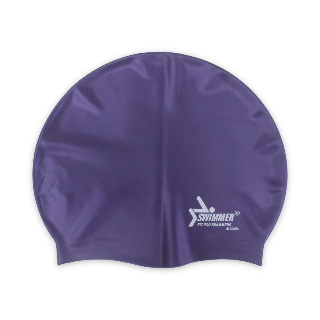 Swimmer Silicone Swimming Cap C6 – Purple