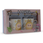 Labubu Ceramic 2-Mugs with Spoons – Set of 2