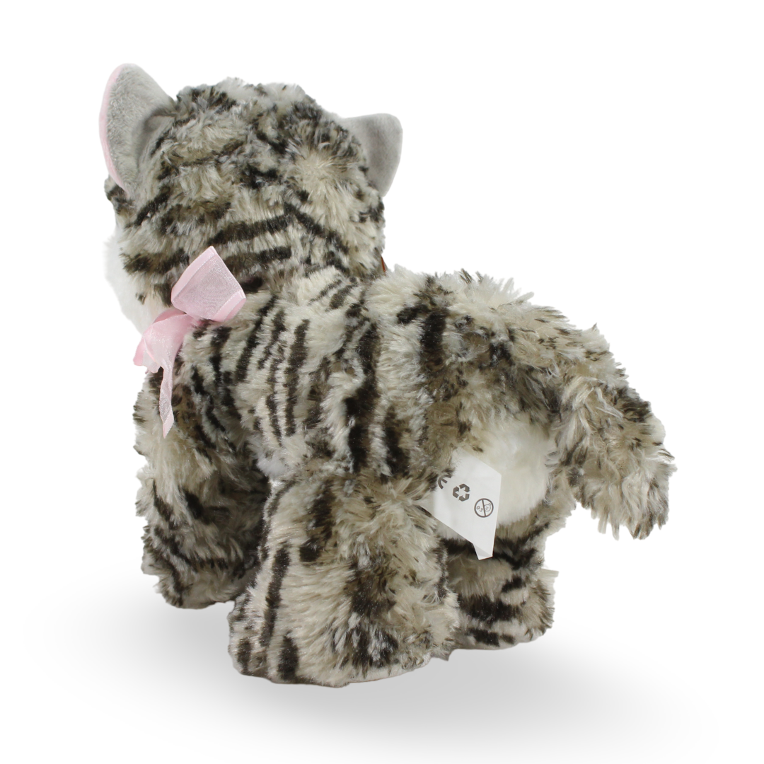 Russ Cat Plush Toy – Striped Grey