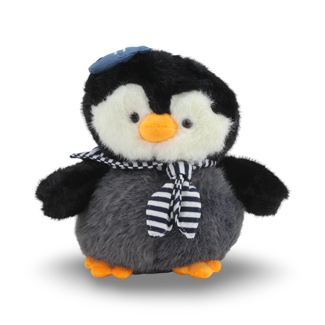 Penguin with Striped Scarf Plush Toy