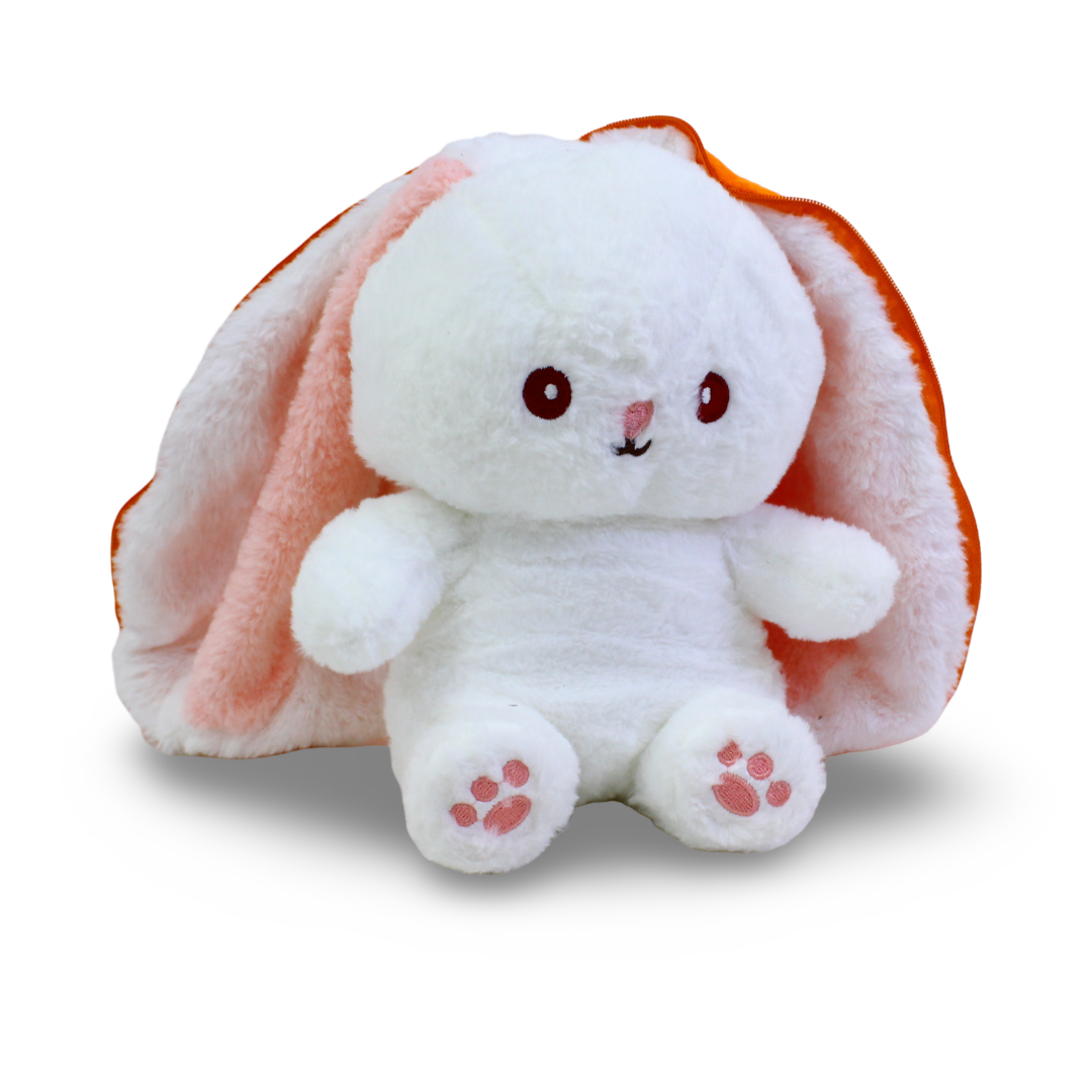 Reversible Carrot Bunny Plush Toy (L Size)