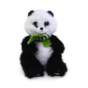 Panda with Green Scarf Plush Toy