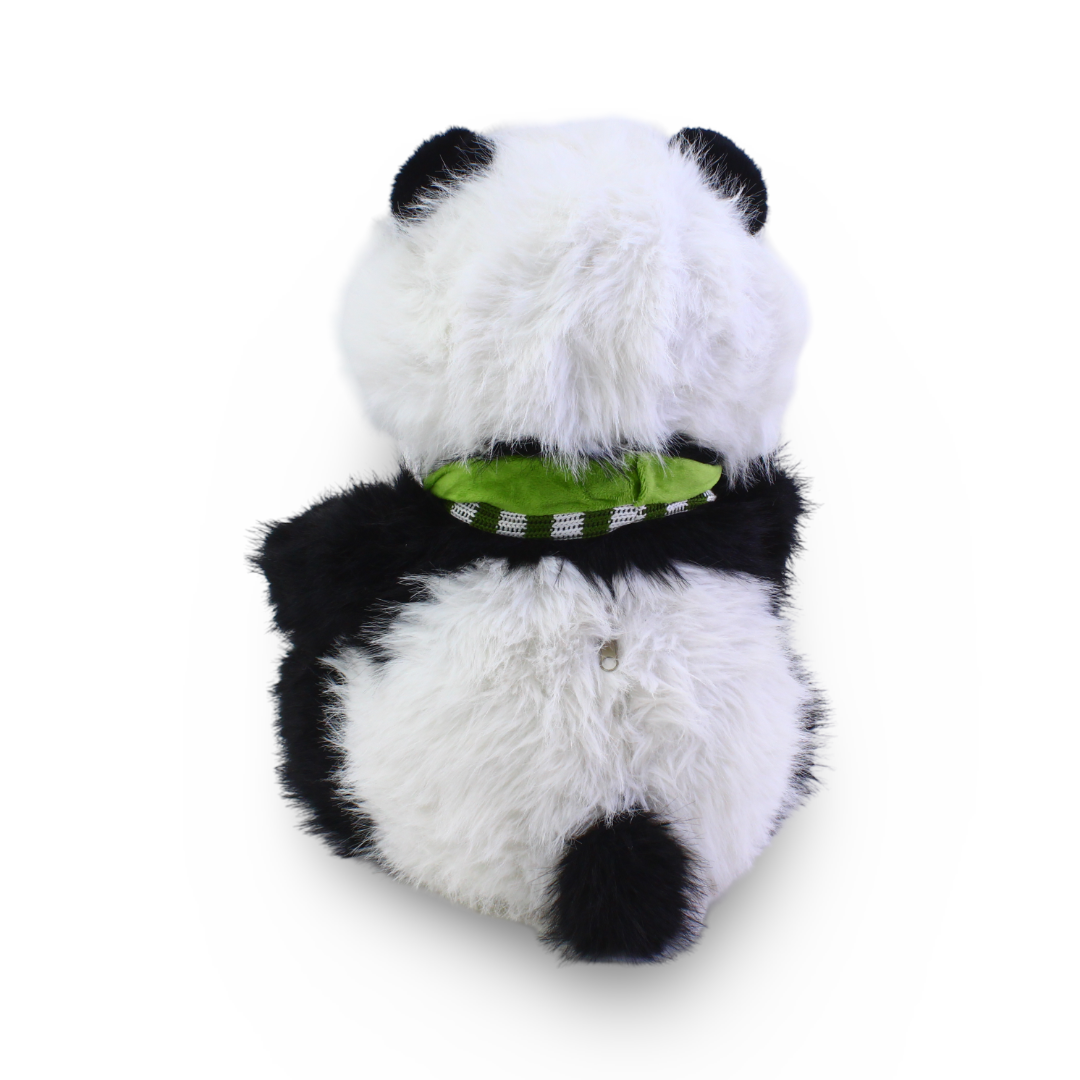 Panda with Green Scarf Plush Toy