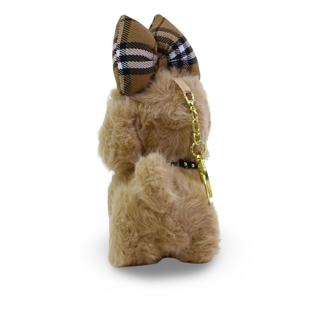Cute Dog Plush Keychain – Cafe