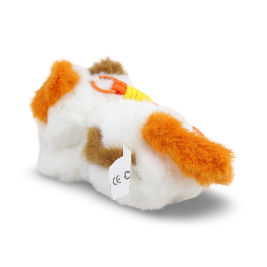 Russ Cat Plush Keychain – White & Orange