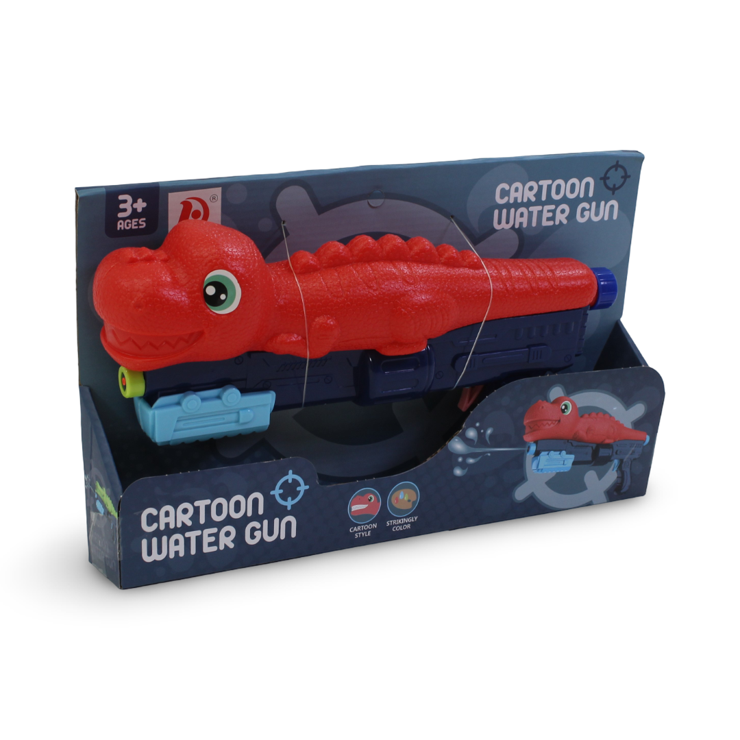 Dinosaur Water Gun Toy – Red & Navy