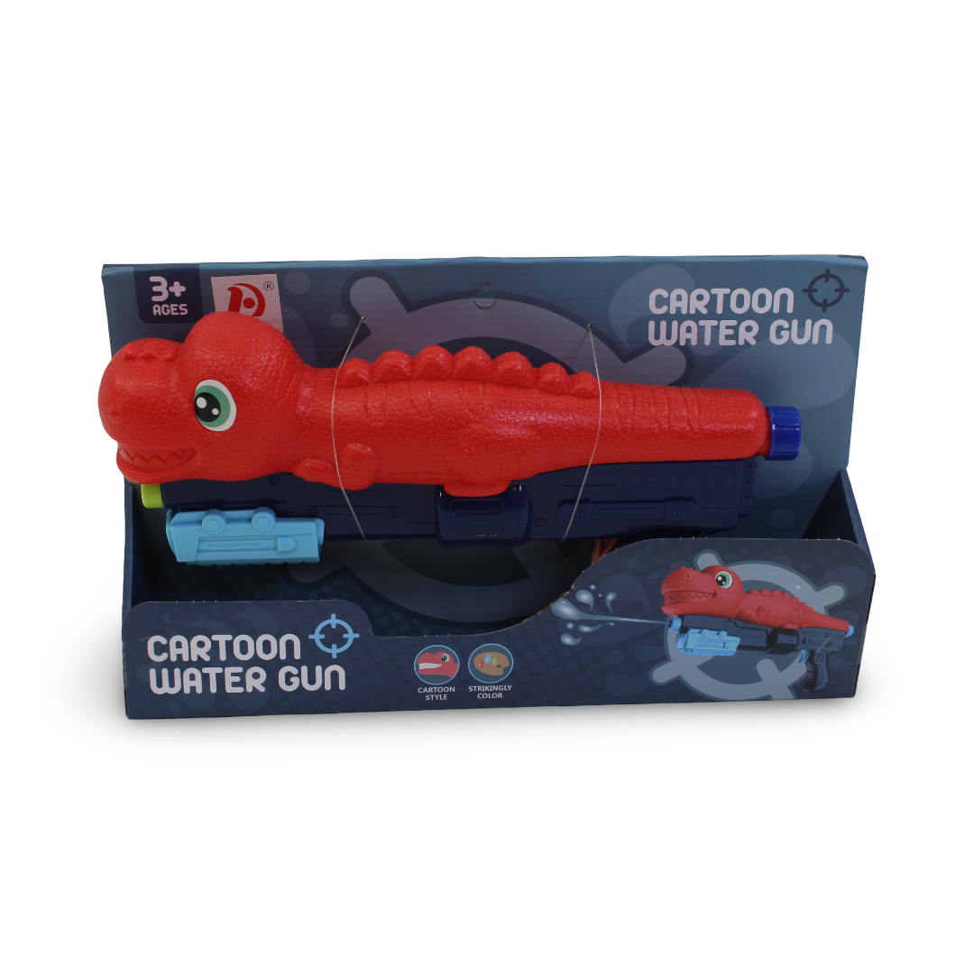 Dinosaur Water Gun Toy – Red & Navy